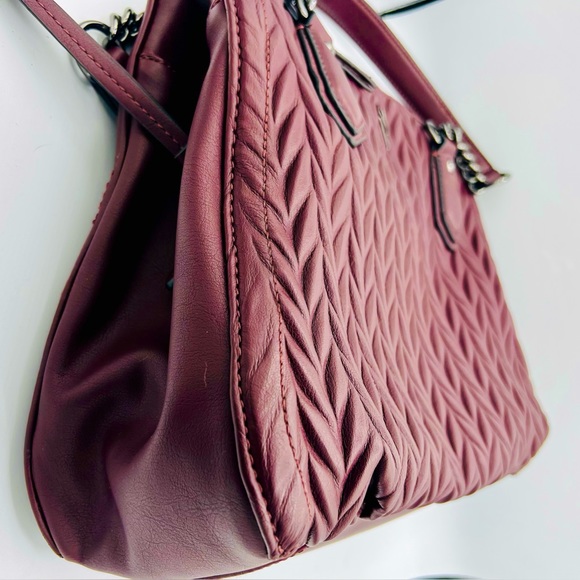 🌺Simply Vera Vera Wang Bedford Triple Entry Purse Ruched Tote/Handbag Purse🌸🌺 - Picture 2 of 16